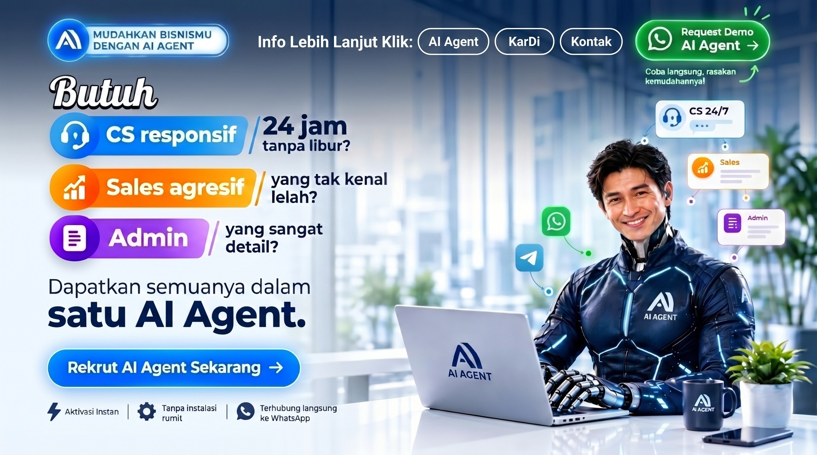 AI Agent Desktop Landing