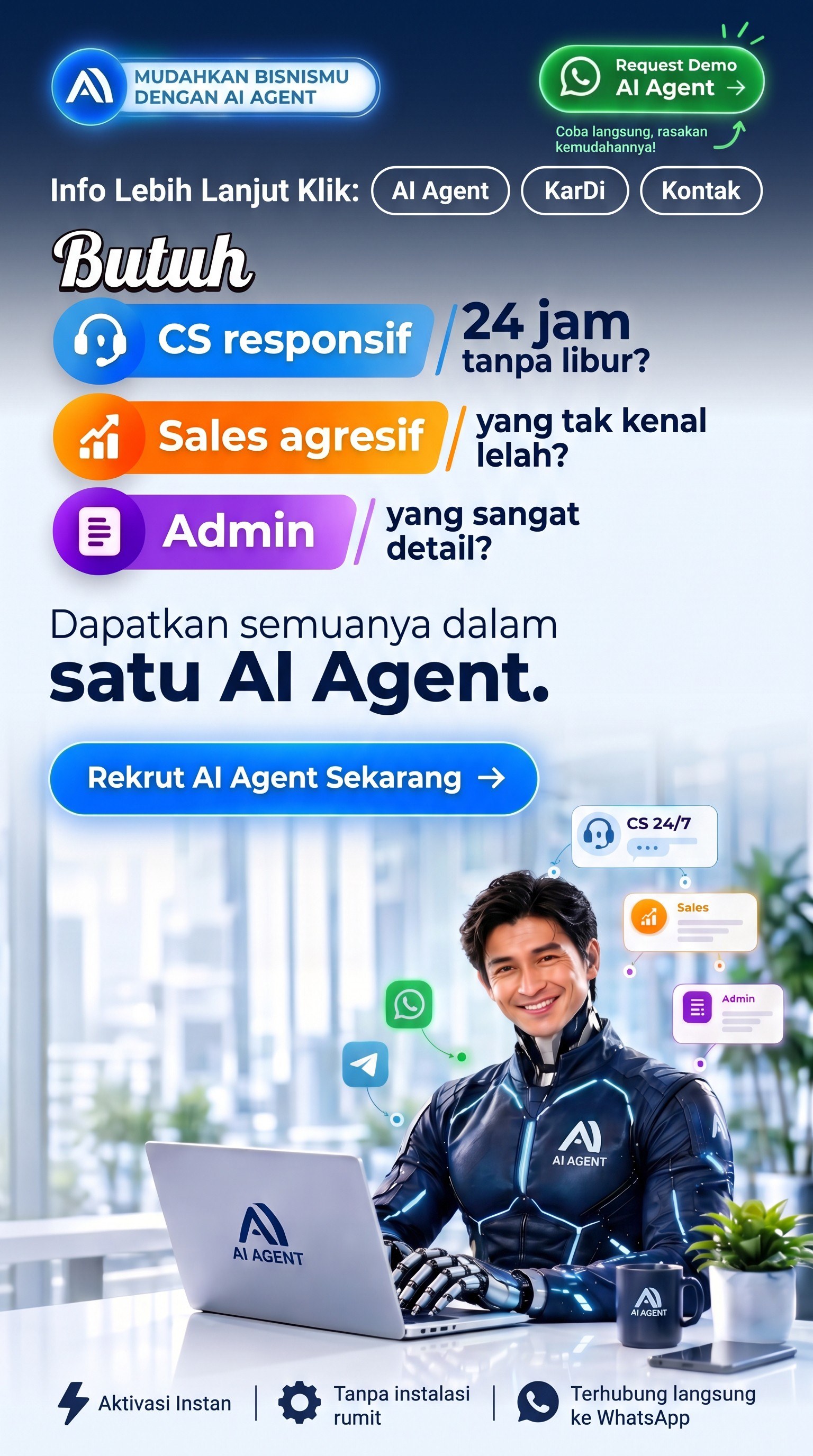 AI Agent Mobile Landing