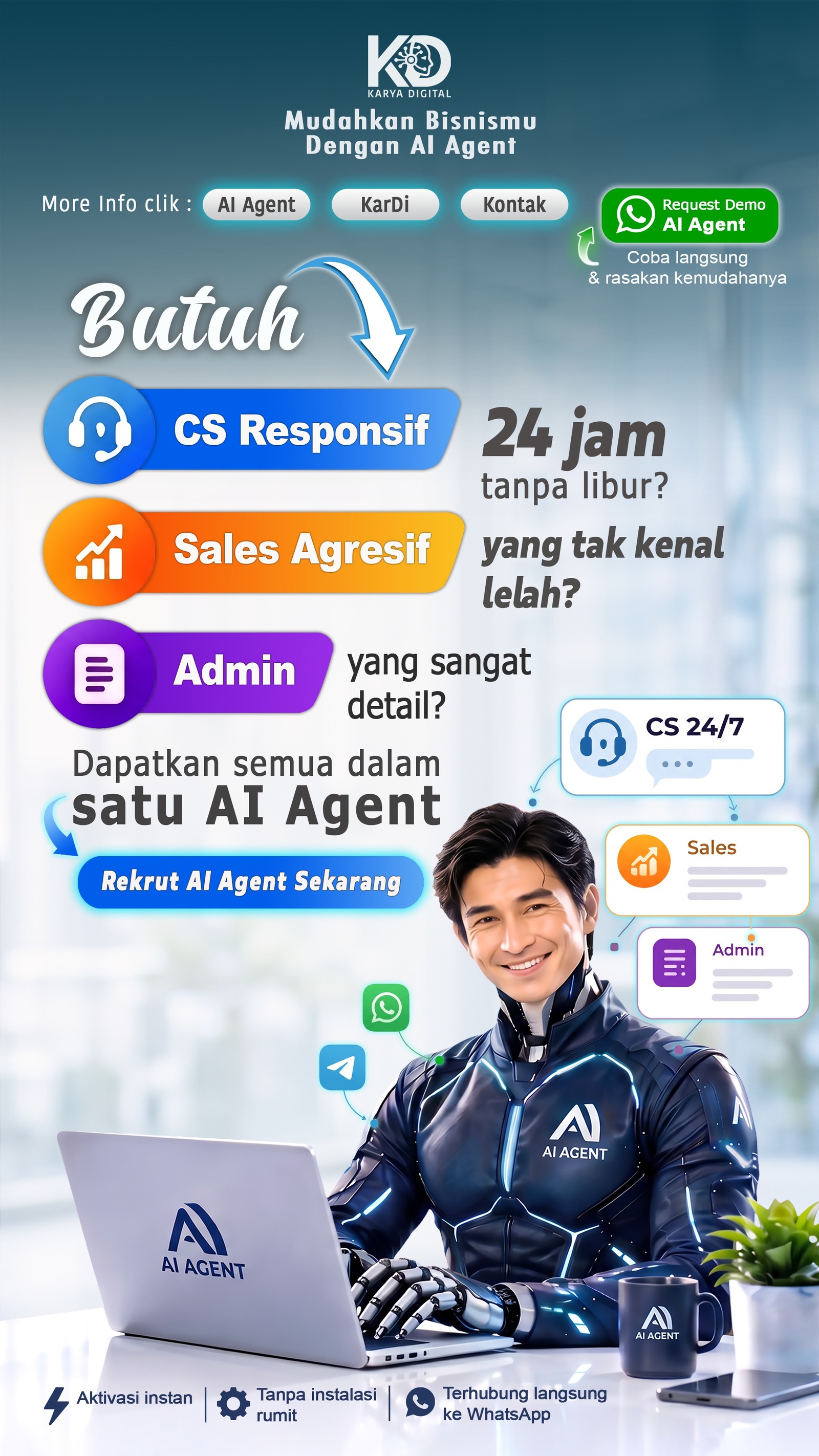 AI Agent Mobile Landing
